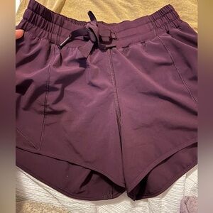 Lululemon Purple Hotty Hot Shorts